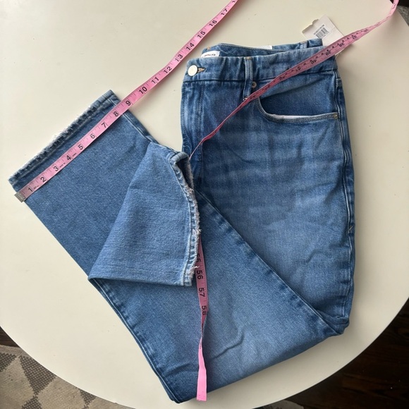 Good American Women’s Straight High Rise Cropped Jean Size 14/32 New - Picture 4 of 11